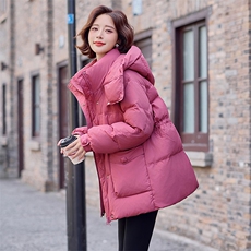 羽绒服女中长款2025冬季新款女装时尚气质连帽白鸭绒外套潮！现货，女装羽绒服，慧尚依恋