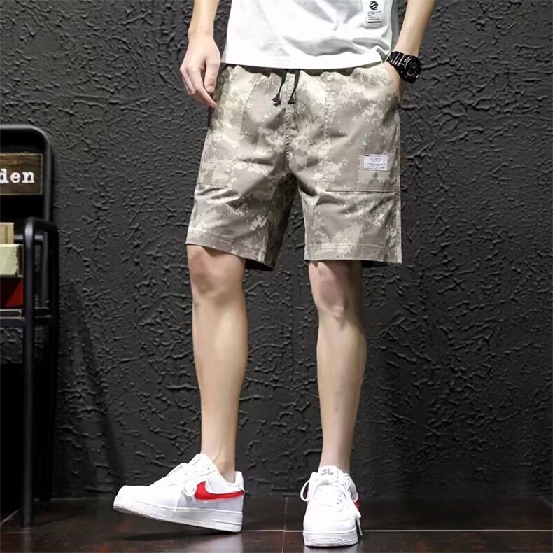 迷彩短裤男夏工装短裤宽松直筒五分中裤大码1001-1-DK9064-P33,男装牛仔裤,星座1001-1