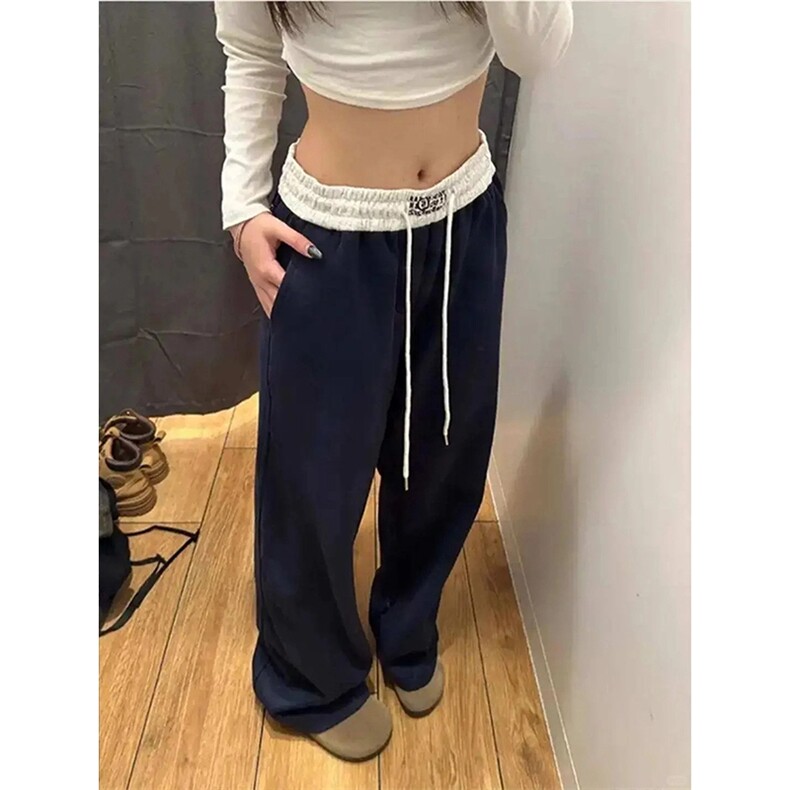 美式高街潮牌男女运动休闲裤直筒宽松卫裤慵懒显瘦休闲长裤子,男装休闲裤,电商A486