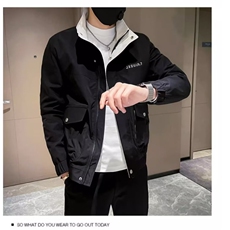 春秋季休闲外套男韩版潮流男装上衣2025新款褂子痞帅春装衣服夹克，男装夹克，星座218-8