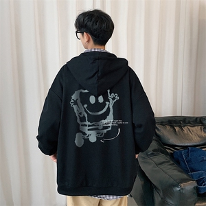 KS21245-P38 海绵宝宝连帽开衫卫衣男运动外套大码班服图片