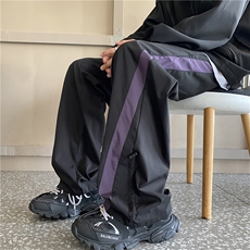 抖音品质秋季新款户外拼接潮流宽松冲锋裤B315-K24307-特p35控68，男装休闲裤，电商B315