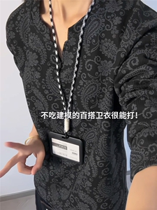 XZ809A/CX606/特P24/控48 印花美式V领长袖打底衫卫衣图片