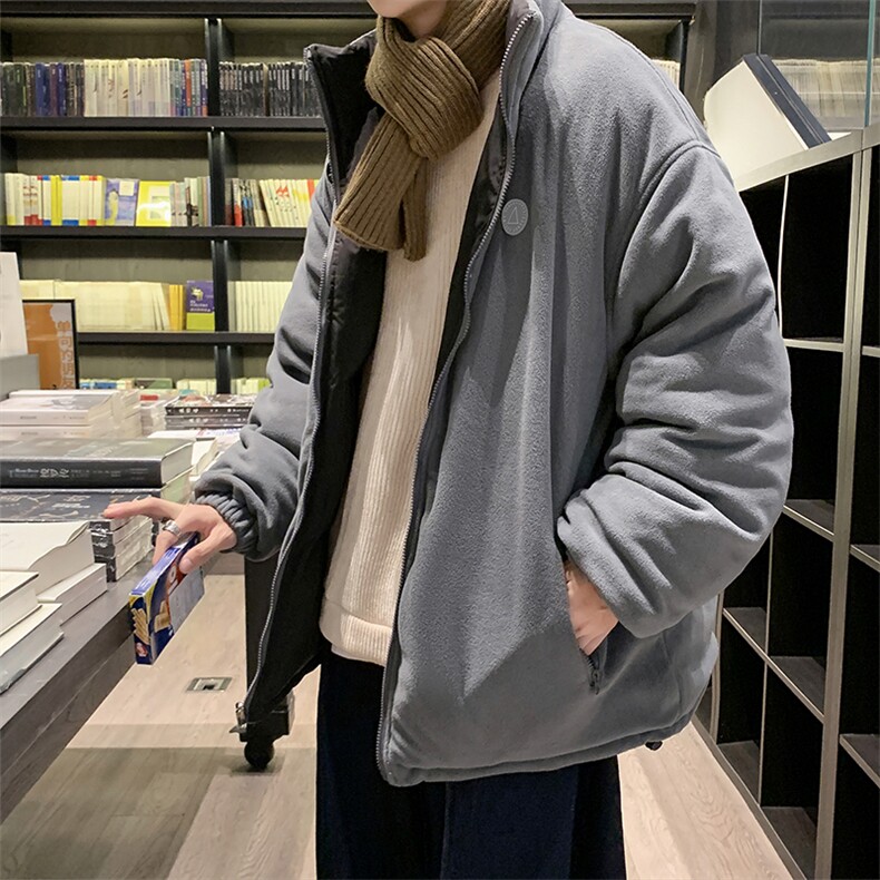 两面穿棉服男品质百搭宽松加厚保暖棉衣情侣外套W2067-P80,男装棉衣,星座512-2