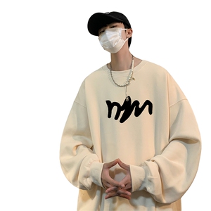 ！ 圆领卫衣男装港风长袖T恤男外套男WY127-P28图片