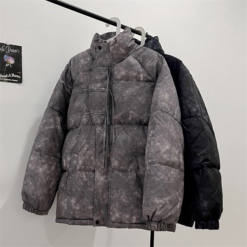 2025新中式盘扣棉衣棉服面包服立领印花棉袄外套-G1608-P85,男装棉衣,星座207
