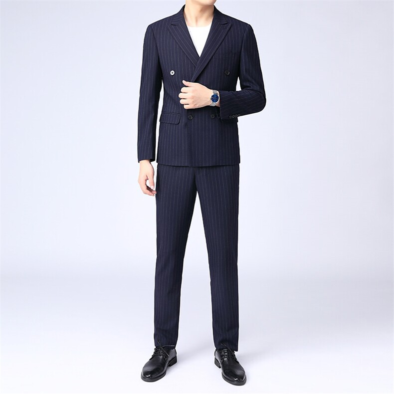 GDN5170四季款新款男士礼服西装修身商务休闲男装西服两件套装图片