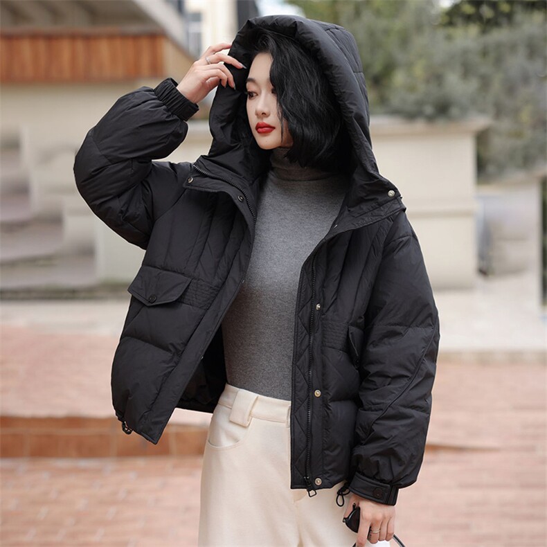 YGYL2024冬季新款现货韩版时尚连帽90绒羽绒服,女装羽绒服,阳光伊恋