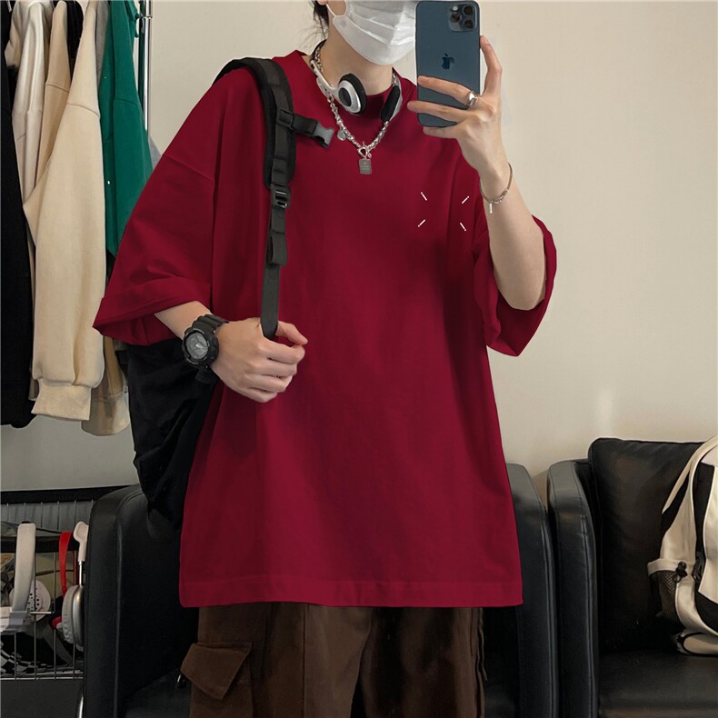 得物直播品质220克纯棉精梳印花T恤短袖dcm285-特批20控38,男装T恤,星座605(原A050)