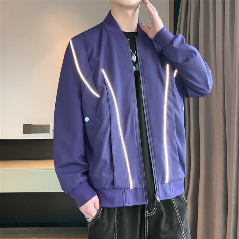 春季新款纯色冲锋衣宽松大码夹克男A157B-J238-特P55,男装夹克,电商A157B
