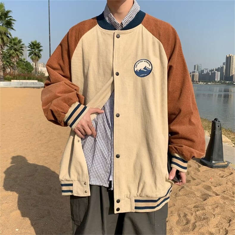 2023秋季新款夹克外套男韩版宽松潮流棒球服学院风上衣W3527-P42,男装夹克,星座512-2
