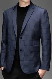 CK7822钱塘2020-2冬季厚款羽绒中年男士简约百搭时尚西服外套P165图片