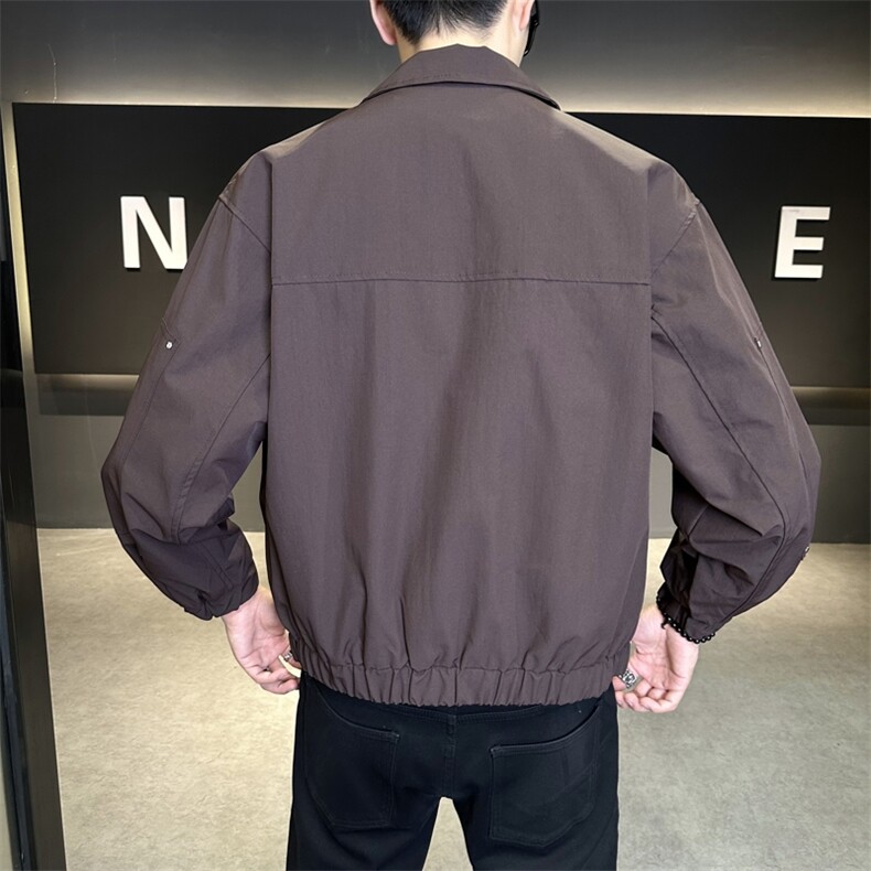 JK731-P702025秋季新款男士休闲夹克百搭潮流上衣外套,男装夹克,星座507A（原星座306B-2）