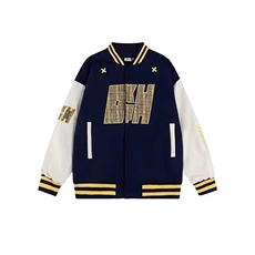 美式字母重磅刺绣棒球服夹克男女宽松加绒百搭外套潮HH8806P78，男装夹克，星座1013-5
