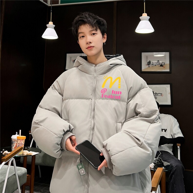 棉袄厚外套港风日系棉衣纯色棉服大码面包服1016-1M07P90K118,男装棉衣,星座1016-1（原电商B408-1）