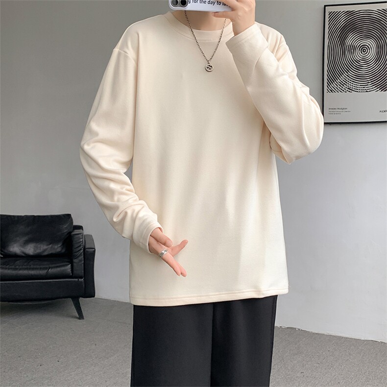 8XL-M德绒打底衫男保暖内衣加绒加厚内搭双面绒男TBG1103P35控48,男装T恤,电商D206-1