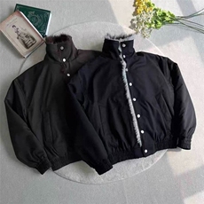 大货DW318-特批103座山雕加厚外套宽松假两件毛领棉服，男装棉衣，星座603-2