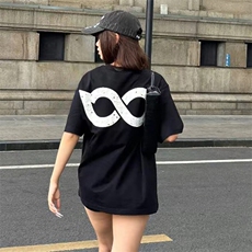 万针全刺绣工艺抖音得物高品质260克重磅纯棉双纱美式高街短袖T恤，男装T恤，电商A486