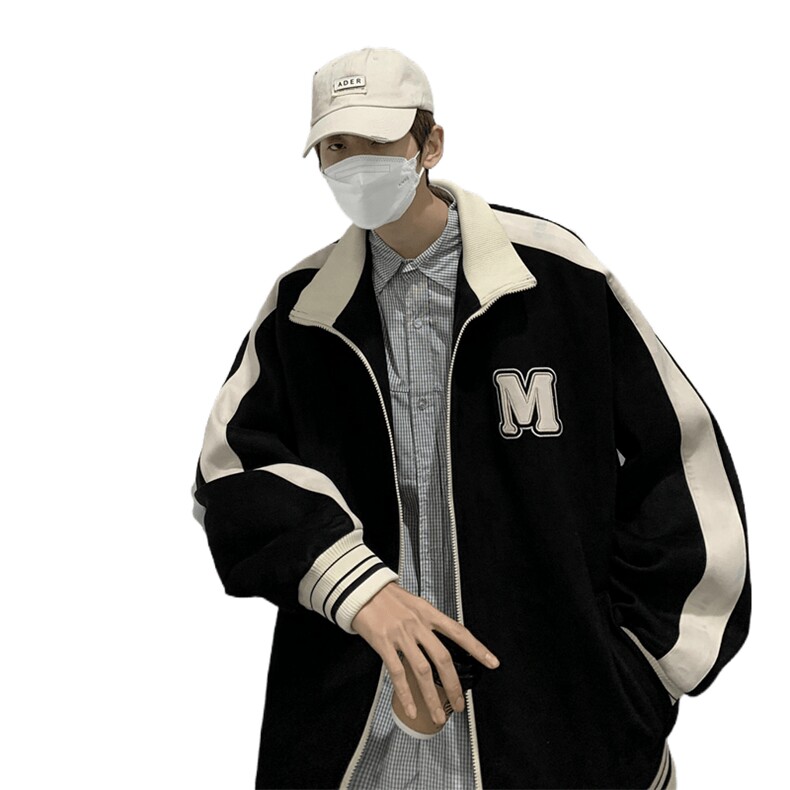 外套男女2023新款秋季潮流百搭宽松棒球服情侣夹克上衣JK0295-P90,男装夹克,星座308B-2