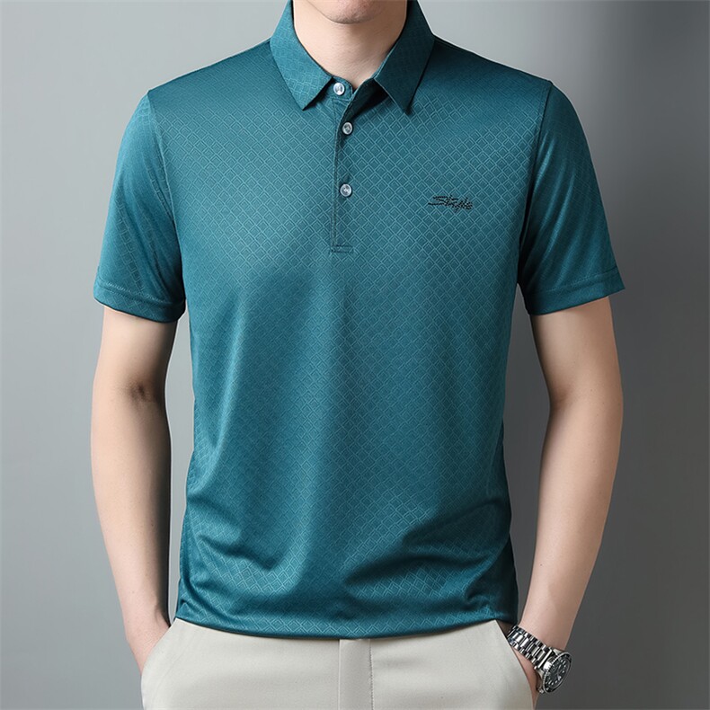 夏季Polo衫纯棉商务休闲男装短袖t恤宽松翻领半袖体ZG1369-P60图片
