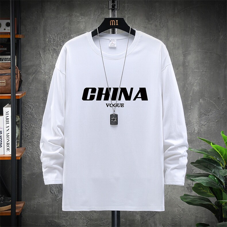 TX3001-P28 纯长袖t恤男大码圆领打底衫体恤 展架图片