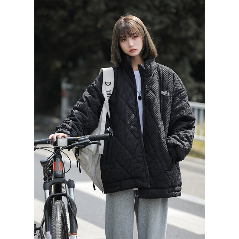 菱形格棉服外套W1858P105控138,男装棉衣,星座1018-3