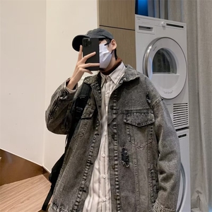 男春季新款长袖夹克外套J2049P65图片