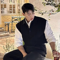 2026春文艺日系时尚慵懒流行简约毛背心BX5617，男装背心/马甲，星座1108