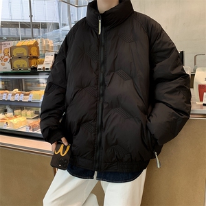 复古潮流宽松加厚保暖棉服冬季美式立领潮牌棉衣男外套 W7940-P80图片