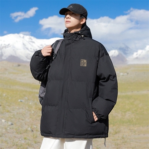 现货 抖音得物可供视频 三防加厚羽绒连帽棉衣外套面包棉服 85551图片
