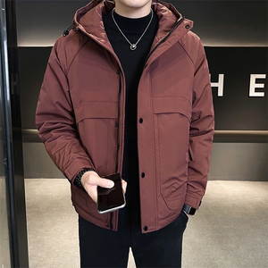 店主风 2025年男士秋冬二棉加棉加厚夹克连帽棉服M1121-P105图片
