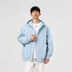 可二开拉链装饰解构大码M-5XL夹克男聚酯纤维JK78092P69控108，男装夹克，星座227-7