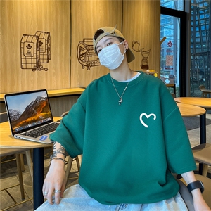 华夫格短袖 直播高品质重磅220克 爱心印花HT3138-特P16图片