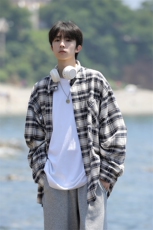 抖品质新品格子衬衫男长袖宽松大码潮流港风外套CS7216P35控58，男装衬衫，电商B413-1
