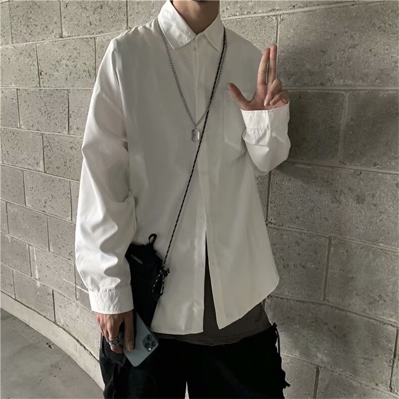 长袖春秋白衬衫商务职业正装免烫西装衬衣休闲W1023310B-1P30,男装西服套装,星座310B-2
