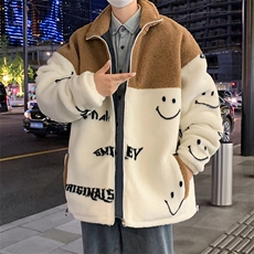 新款冬款加绒加厚棉衣羊羔绒潮流外套青少年ins男装MY106P95，男装棉衣，电商A086