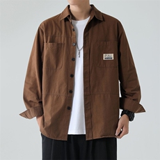 中青年男学生长袖纯棉衬衫秋装新款衬衣宽松版CS888-P40，男装衬衫，星座102C-1(原星座100)