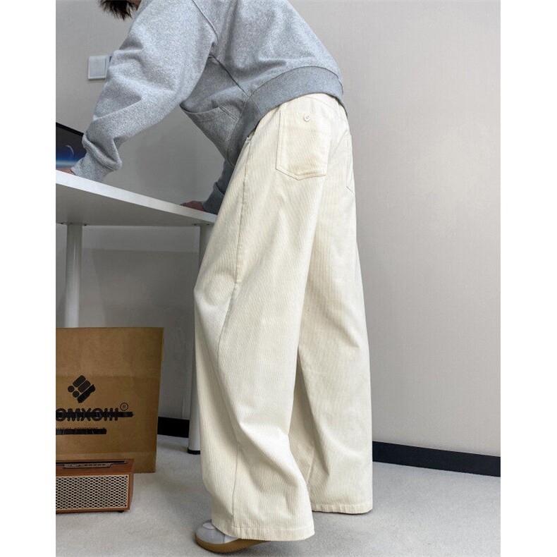 2025春季新款灯芯绒美式复古宽松休闲裤B315-K908-特p40控78，男装休闲裤，电商B315