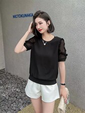 [现货]木耳边小衫，两色、四个尺码，其它，依柏璐(1F)