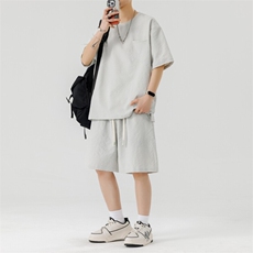 主推新款套装冰丝速干青少年短袖短裤两件套TZ8997，男装牛仔裤，星座210-1