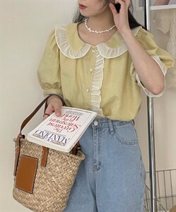 法式少女娃娃领小衫～,其它,DAP