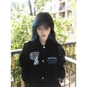 网图有货 民族风刺绣棒球服外套男女宽松情侣美式夹克 A1024-P60图片