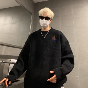 高质量！秋冬季半高领毛衣男士加绒加厚线衣针织衫男DMY549-特P38图片