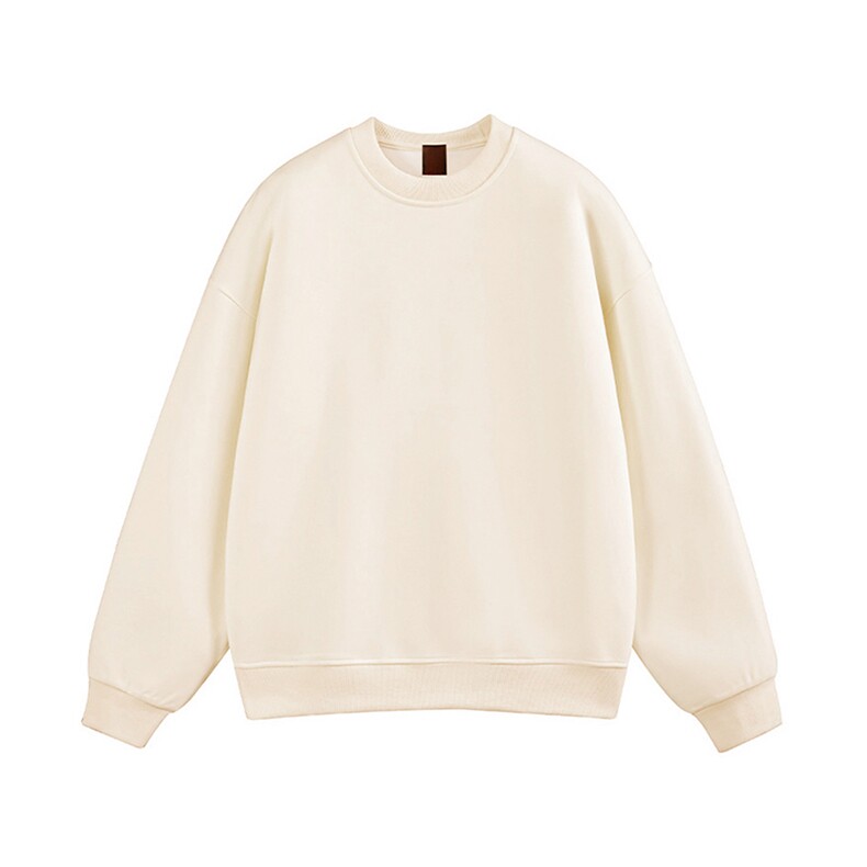 抖音得物高品质二开支持退换26春装美式宽松曼巴纯色圆领卫衣Y77,男装卫衣,电商A486-1