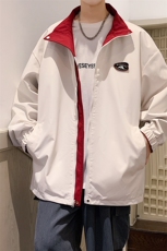 新款现货户外双面穿立领夹克男冲锋衣外套JK901-P75，男装夹克，星座1204-3
