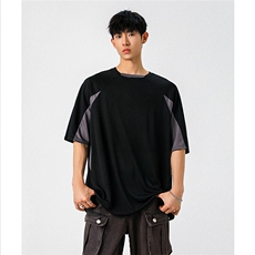 可二开速干运动美式篮球街头大码M-5XL短袖T恤男DX78017P45控75，男装T恤，星座226-1