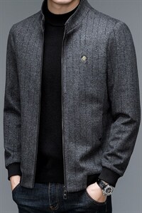 中老年外套男春秋季2023年新款男装夹克上衣中年男士爸爸春装外套图片