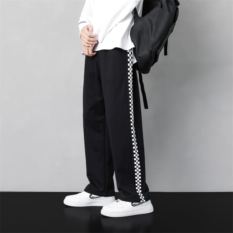 新款冬季男纯色直筒拖地日系无影墙休闲裤K60-P40控68,男装休闲裤,星座717