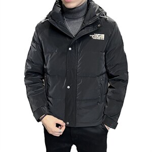男士连帽亮面羽绒服店主风冬季新款时尚休闲外套8072-P195图片