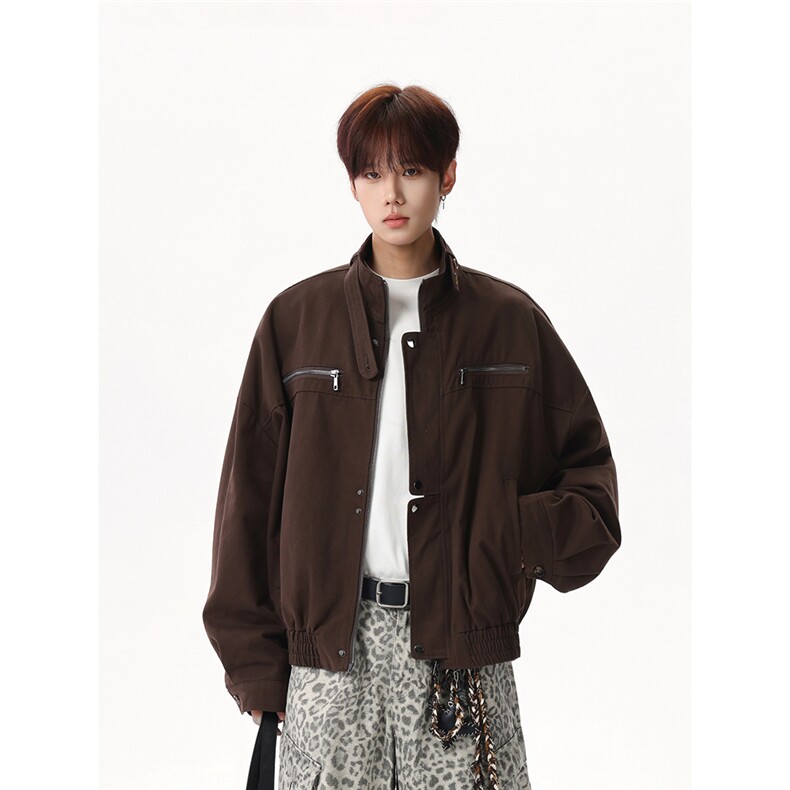 【现货】XZ1218WT8577特价P72美式巴恩风立领工装夹克外套，男装夹克，星座1218（原611-3）